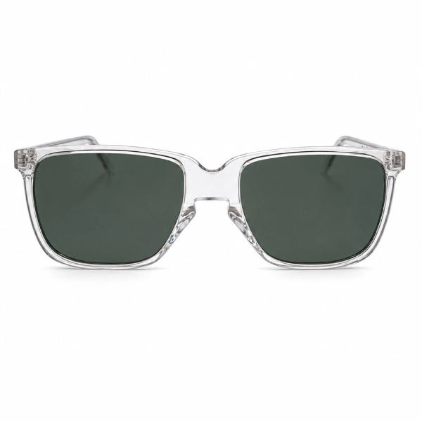 Lunettes de soleil carrées transparentes verres verts Fitnoz by Dareven