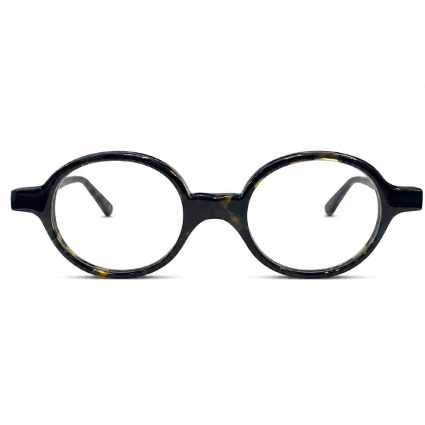 Lunettes rondes écaille — vue de face